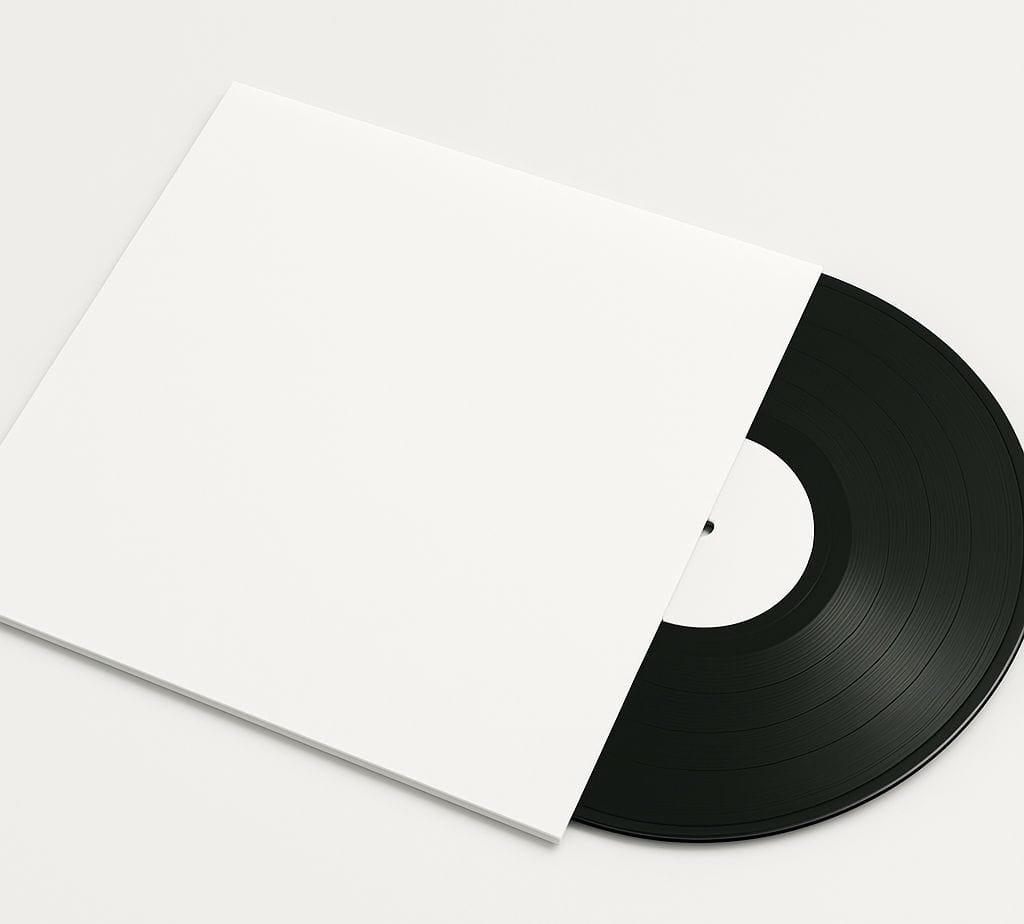 White blank audio cassette, side A, photographed on a light background.