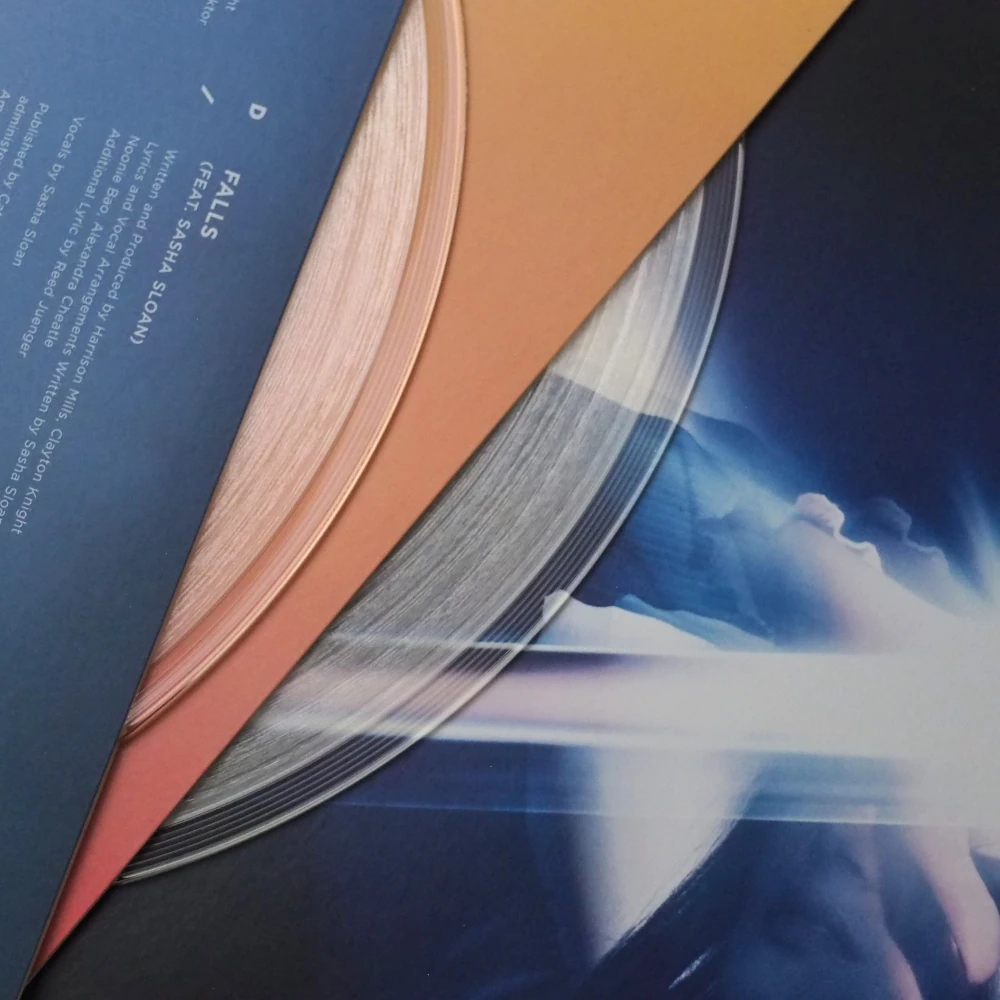 Custom vinyl packaging with double LP by Odesza