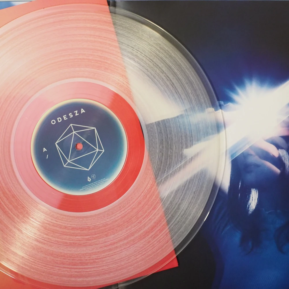 Transparent vinyl record pressed for Odesza