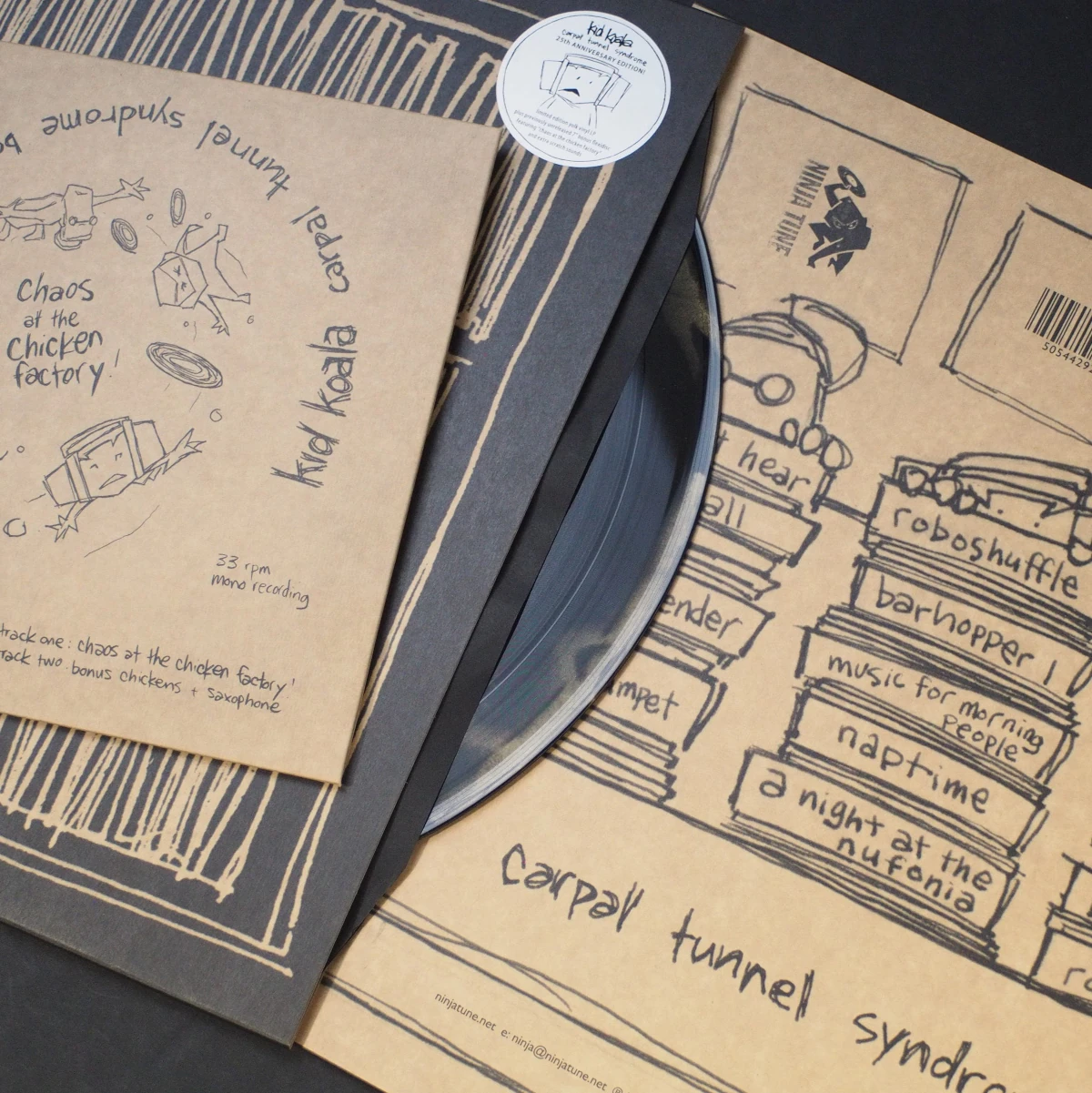 Kid Koala - Carpal Tunnel Syndrome standard cover design.
